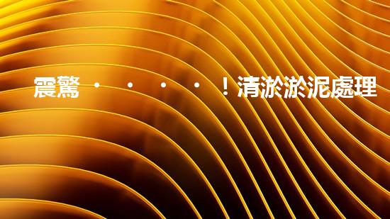 震驚！清淤淤泥處理公司哪家強(qiáng)？在線等，挺急的！